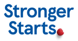 Tesco Stronger Starts logo